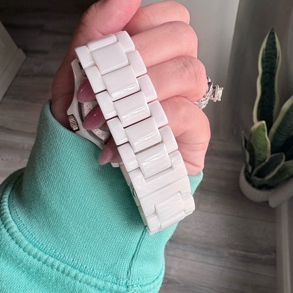 Fossil White Rhinestone Accent Watch - Picture 5 of 5